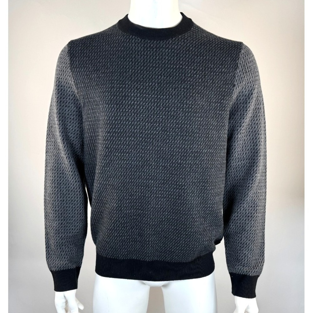 Hugo Boss Virgin Wool Pullover Sweater Men XL Crew Neck Long Sleeve Stretch Knit